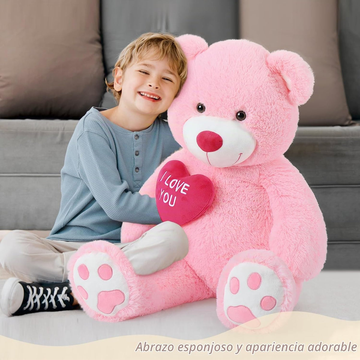 BENINY Osos de Peluche Gigantes de Corazón Rojo, Oso de Peluche Gra...