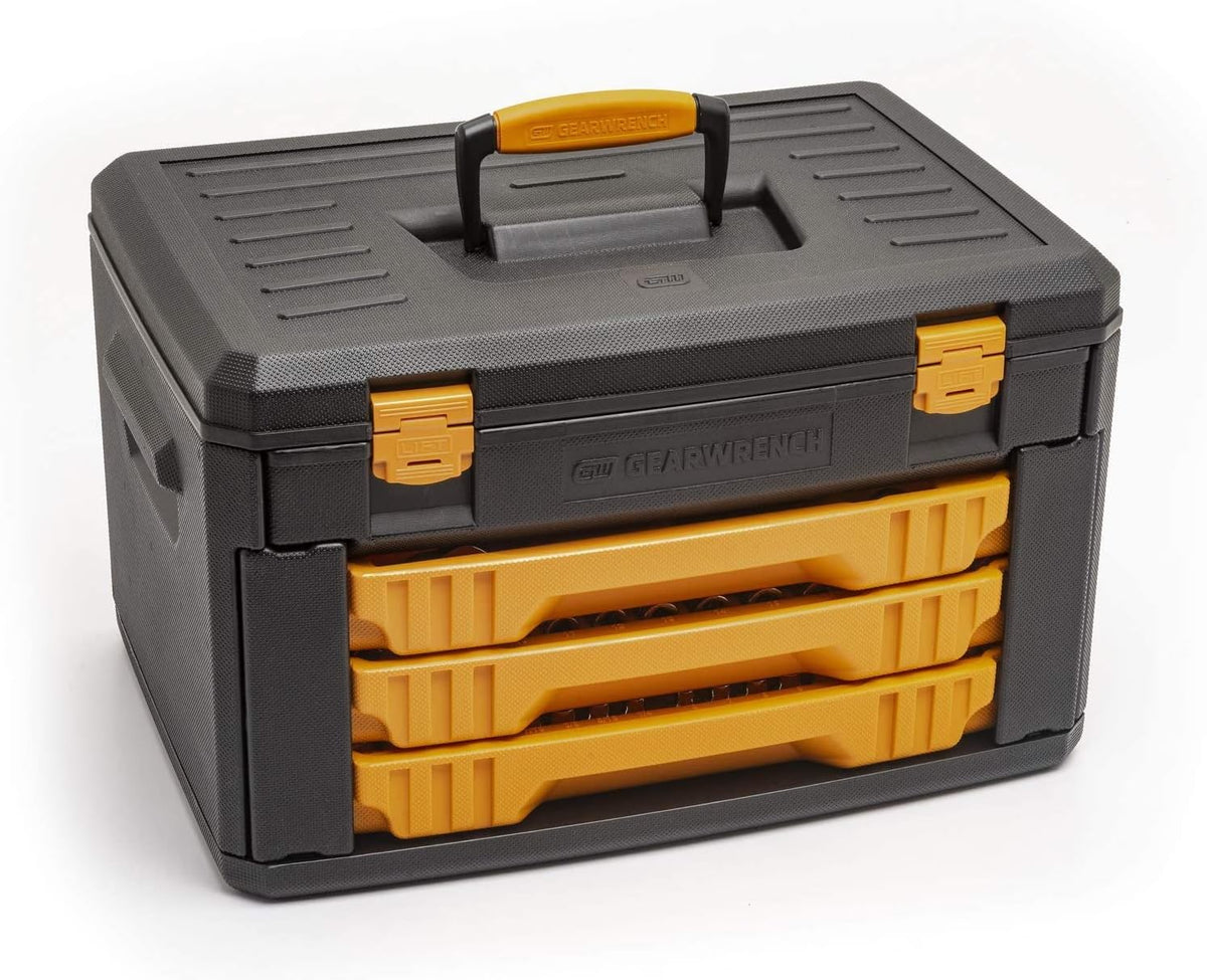GEARWRENCH Juego de 243 herramientas mecánicas de 12 puntos en caja...