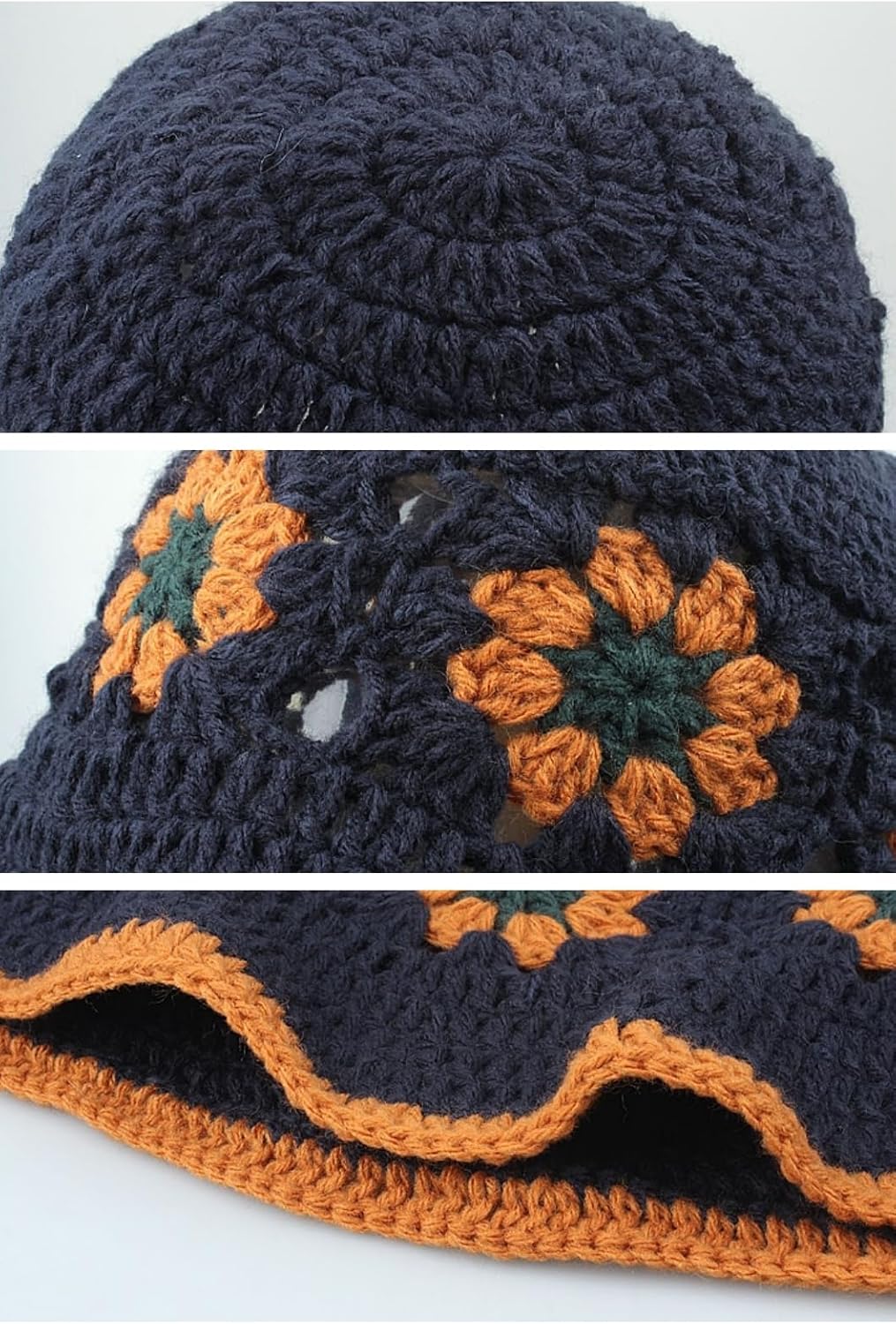 Sombreros de ganchillo para mujer, sombreros de ganchillo hechos a...