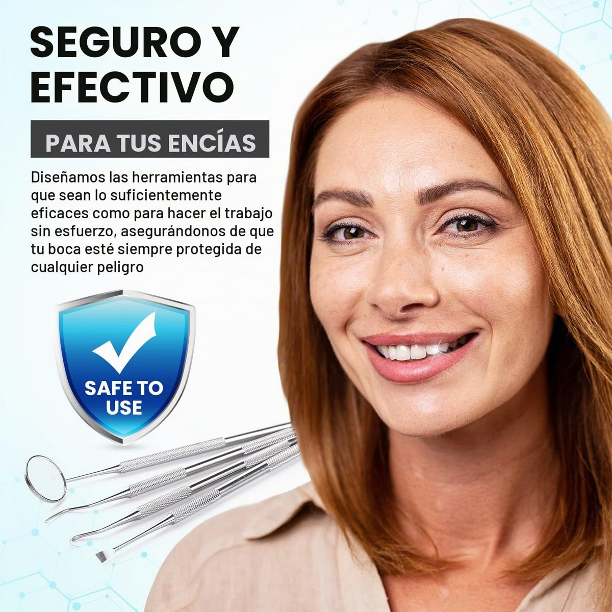 Kit de higiene dental: set de remoción de placa y sarro - raspador...
