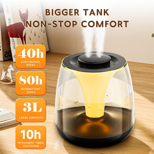 Humidificadores para dormitorio, 3 L de llenado superior de niebla...