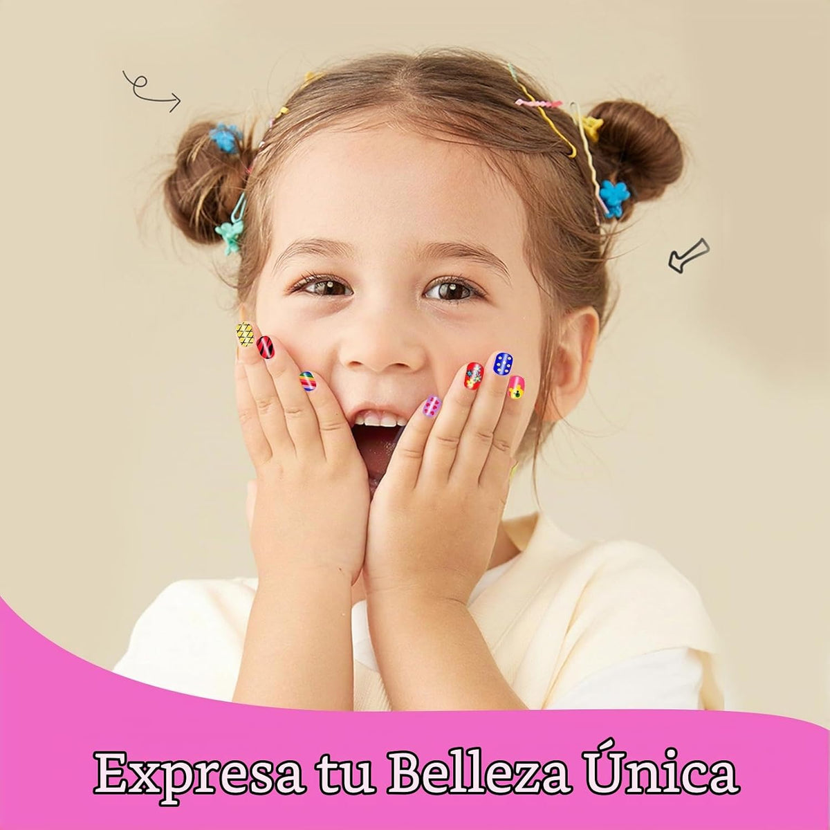 Kit de Spa Infantil para Niñas, Kit de Día de Spa de Pies para Niña...
