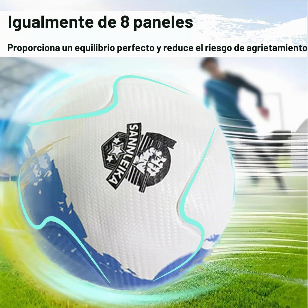 SANNLEIKA Storm Series - Pelota de fútbol profesional para principi...