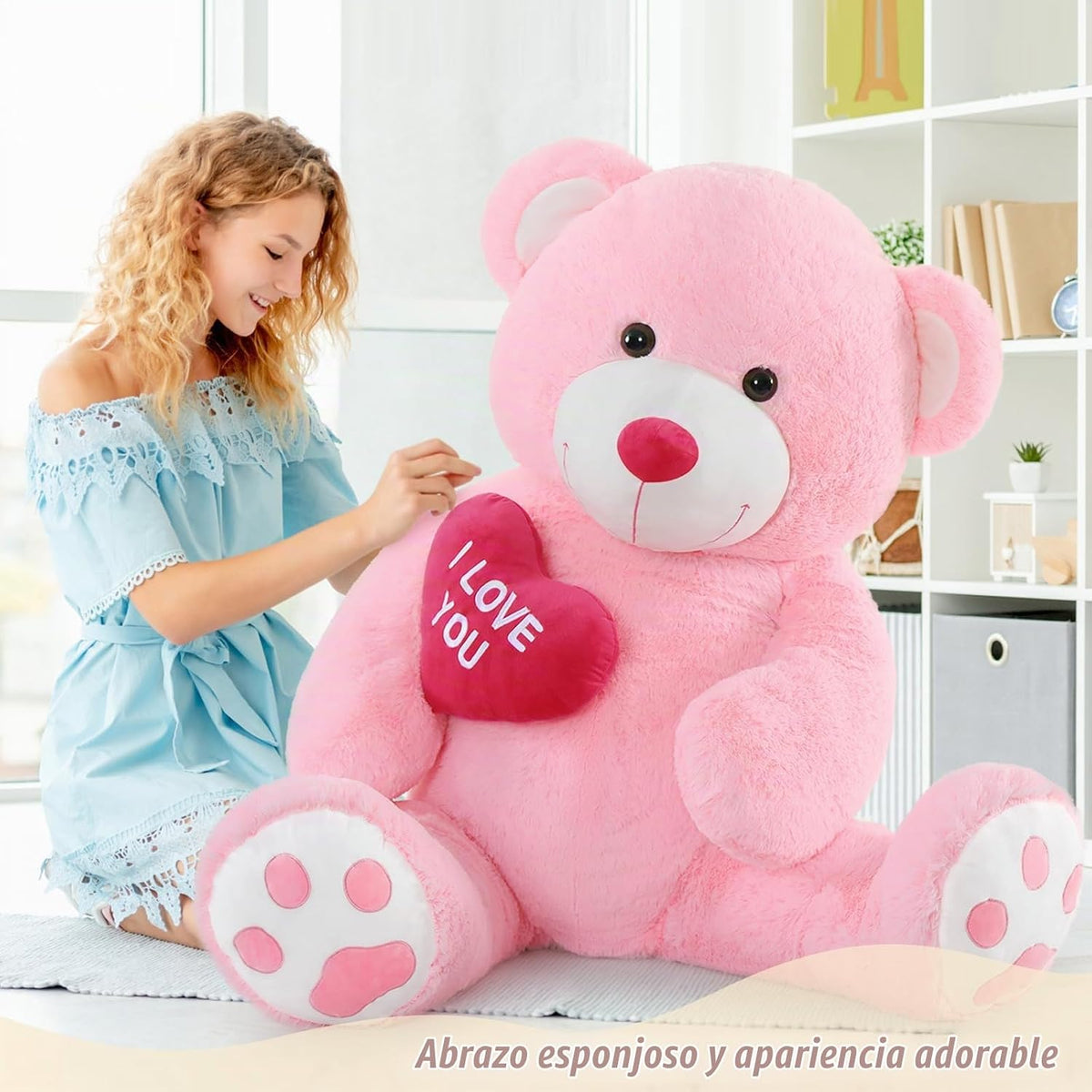 BENINY Oso de Peluche Grande de 1.52m, Oso de Peluche Grande con Co...