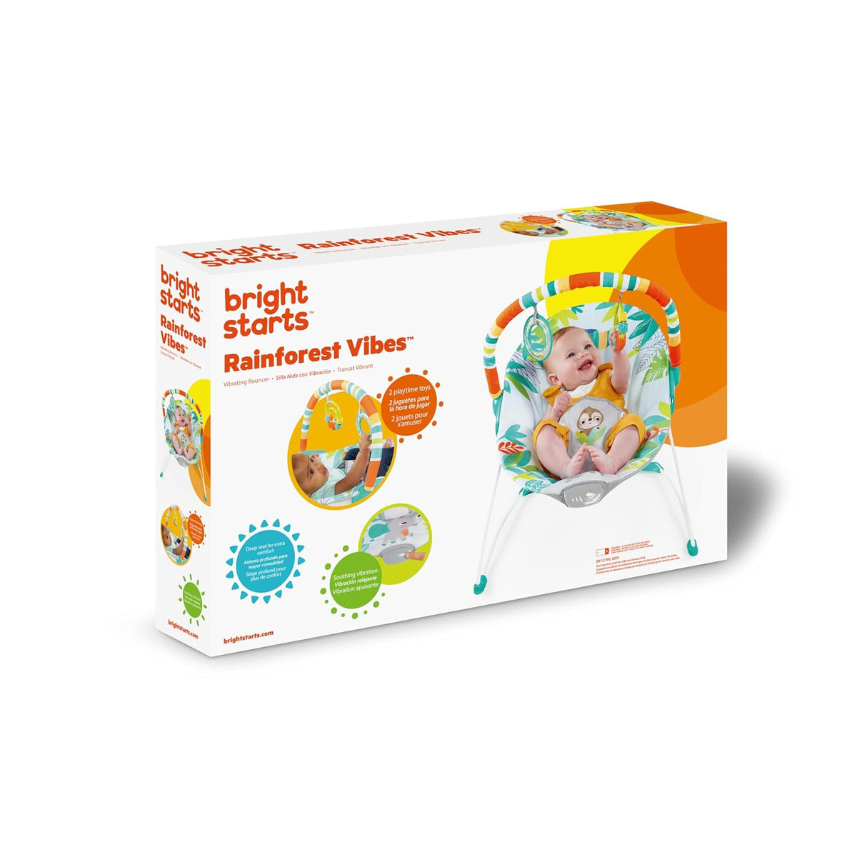 Bright Starts Balancín para bebé con vibraciones relajantes - Asien...