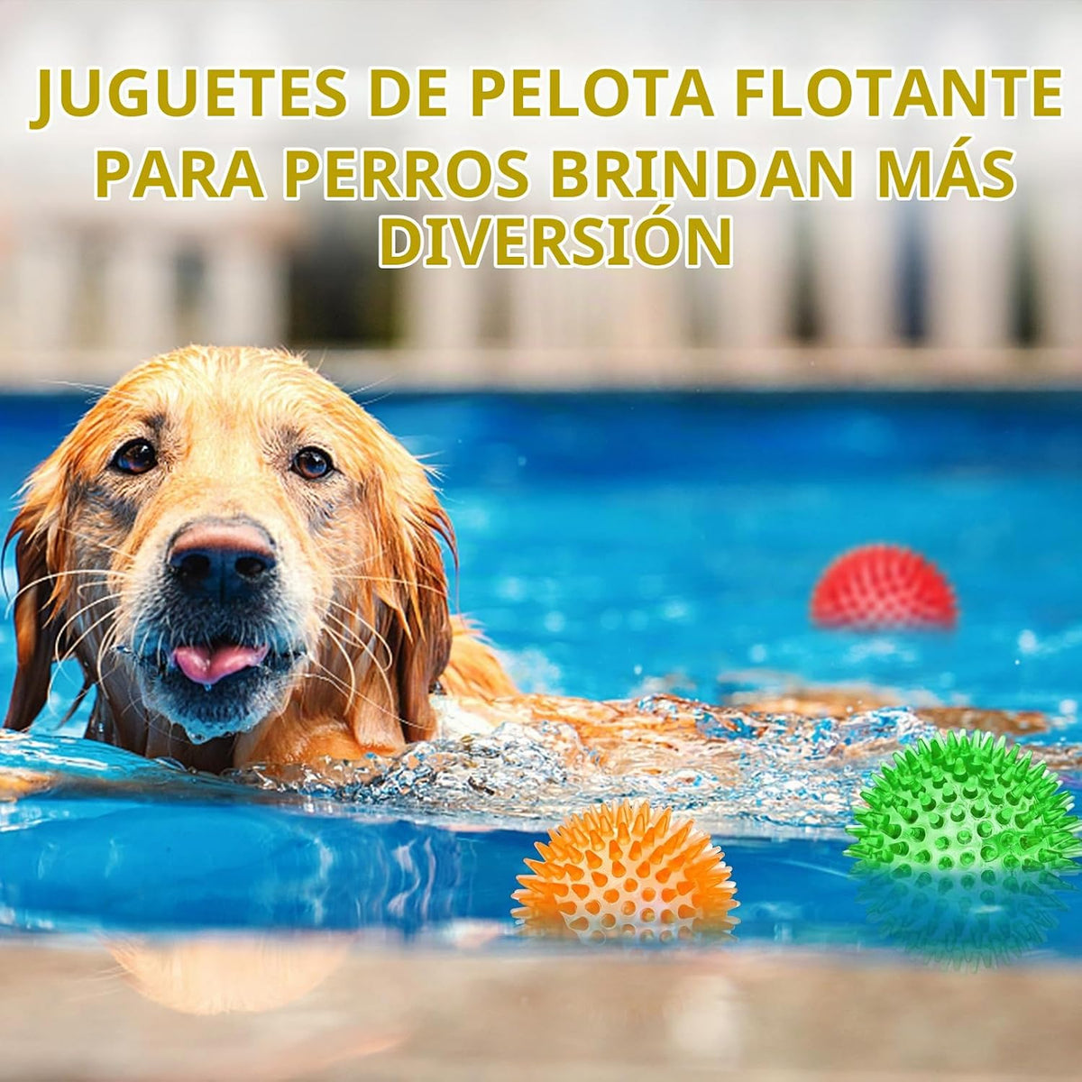 SHARLOVY Pelotas Chirriantes de 3'' para Perros Pequeños, P...