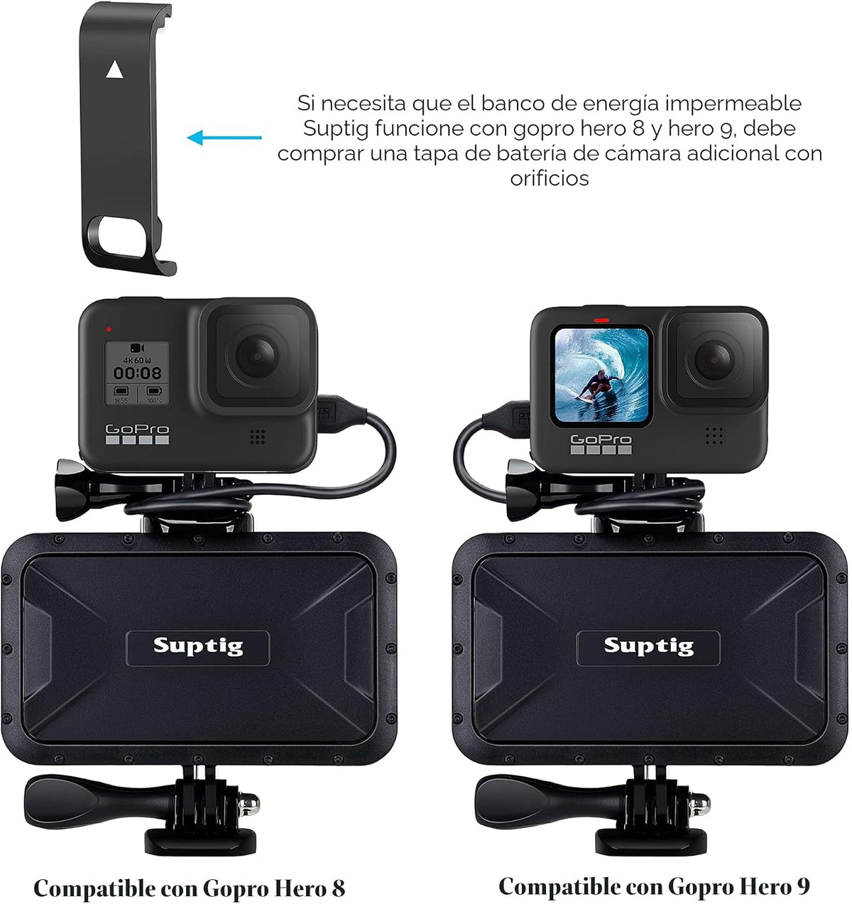 Suptig Cargador Portátil, Paquete de Batería de 7800mAh, Banco de E...