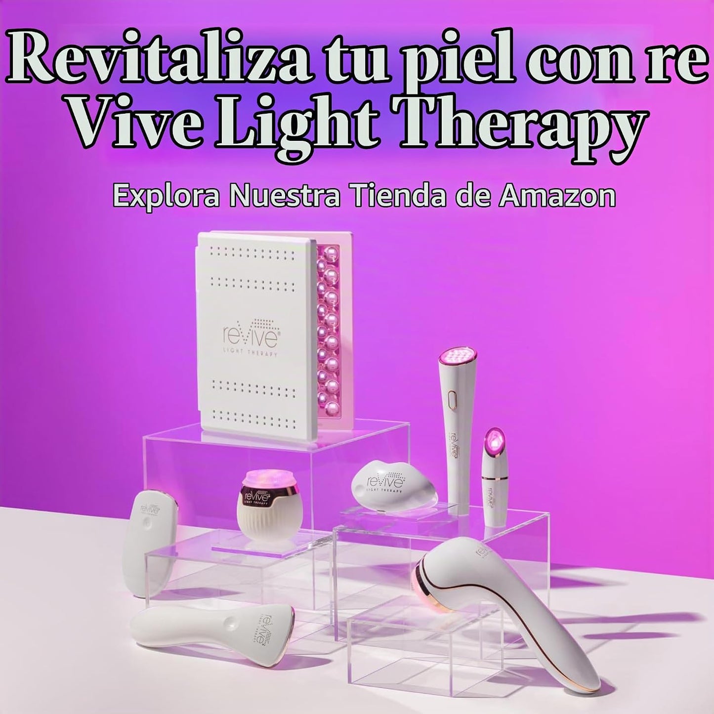 reVive Light Therapy Soniqué Mini limpiador para acné, funciona con...
