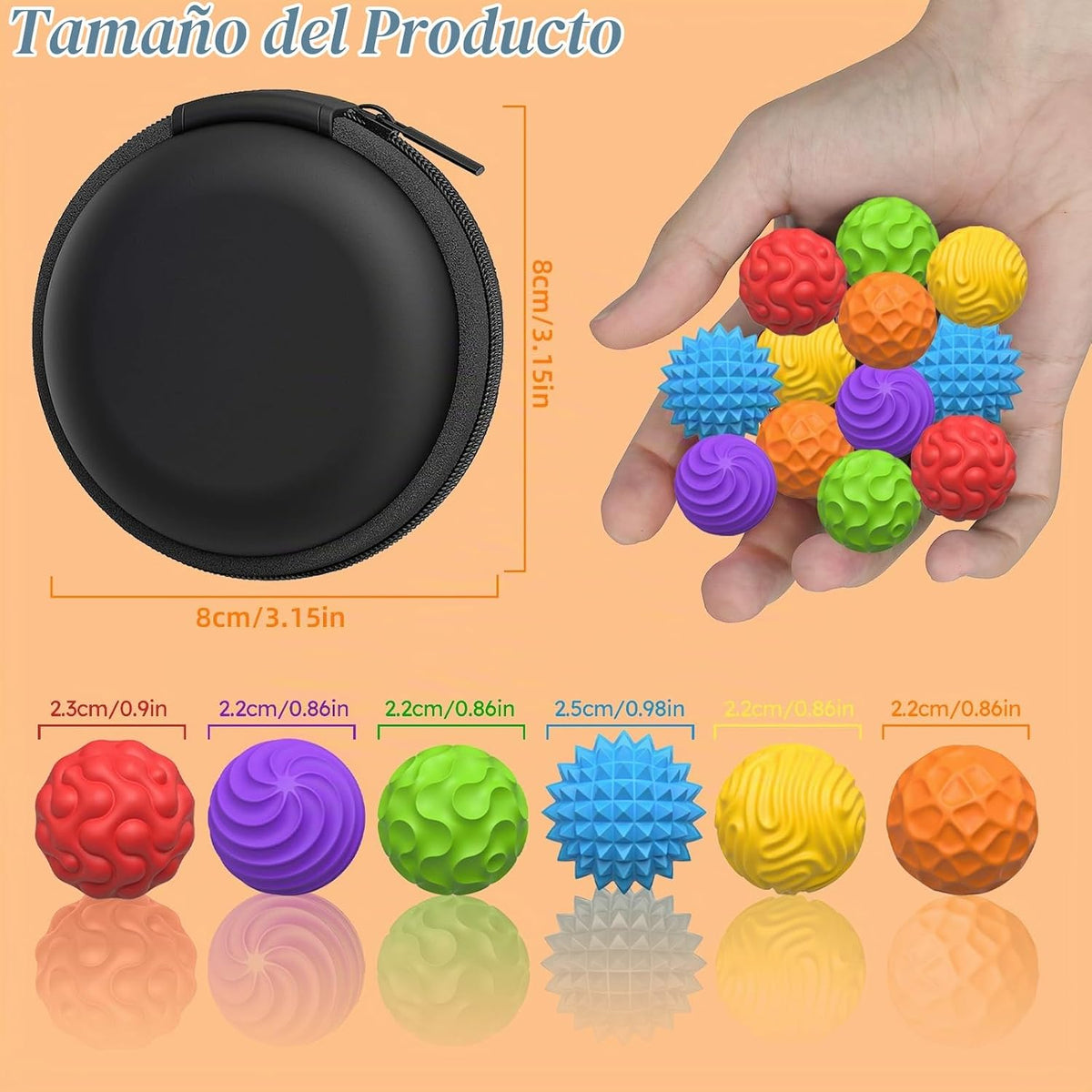 Bolas magnéticas de silicona, juguetes para ansiedad para adultos y...