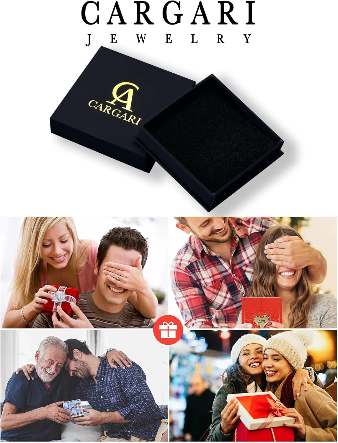 Cargari Collar de plata de ley 925 con colgante de animal para muje...