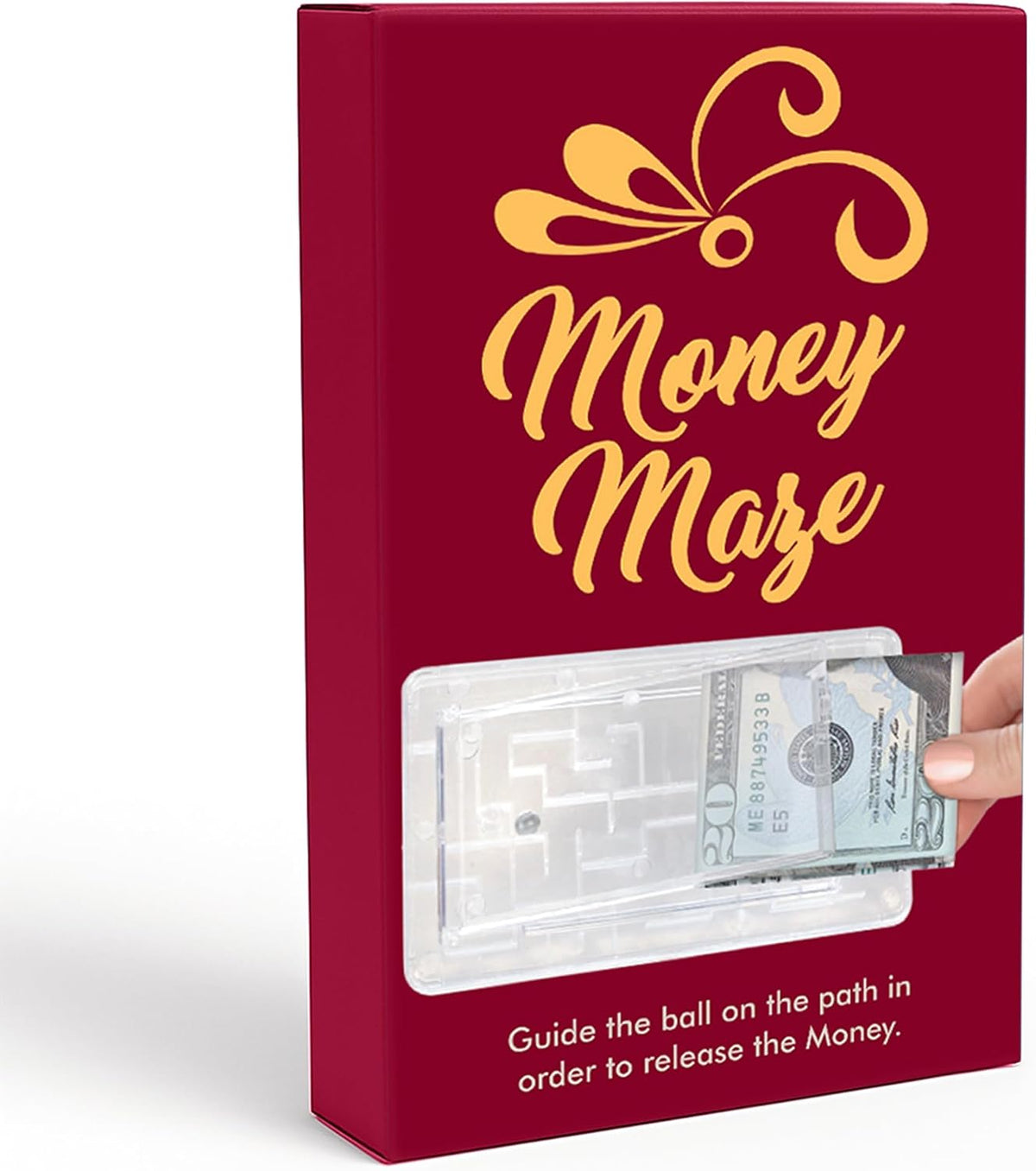 Caja de rompecabezas de dinero, soporte de regalo de laberinto, rel...