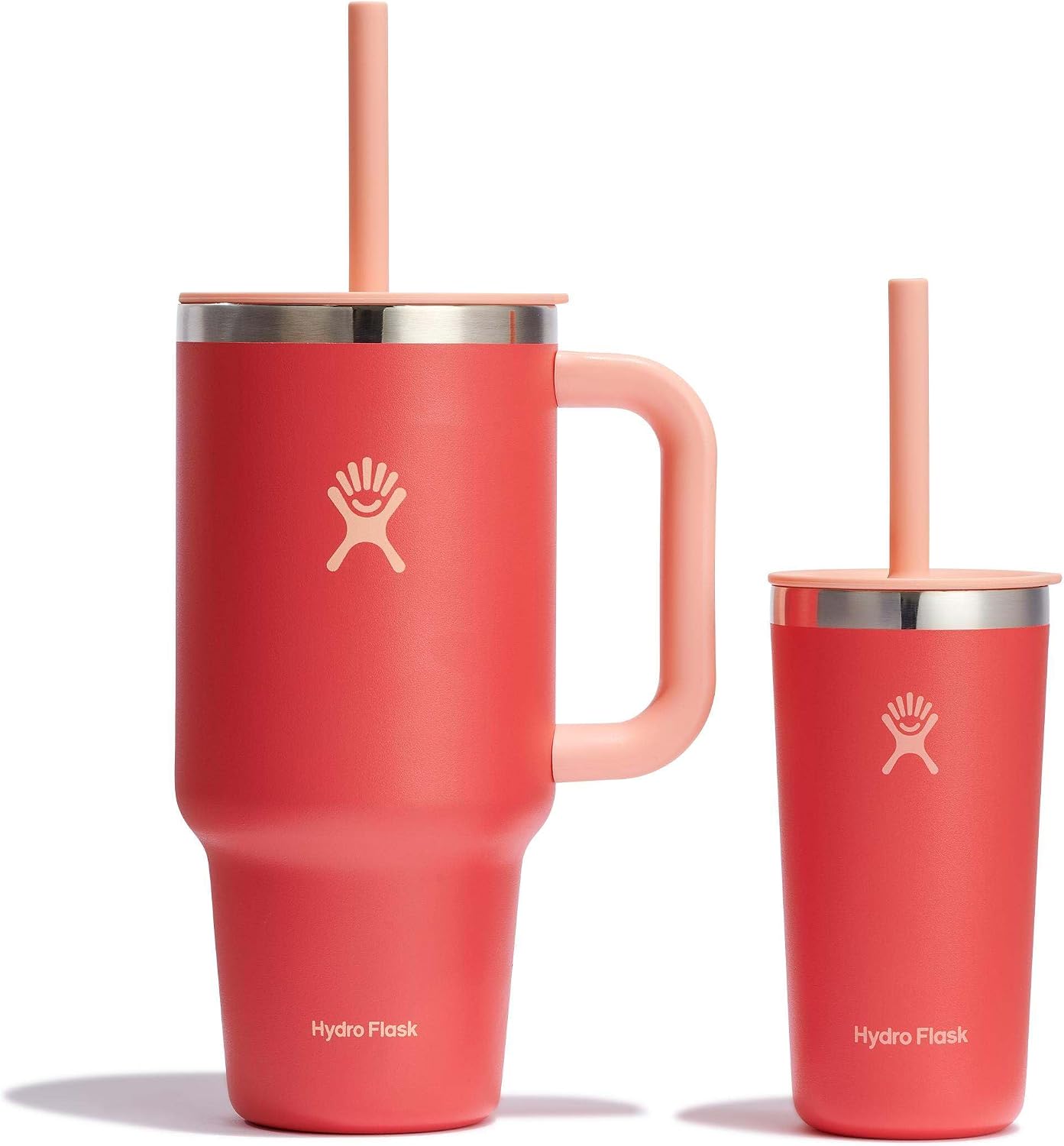 Hydro Flask Vaso de viaje de 40 onzas con asa, tapa y pajita - Acer...