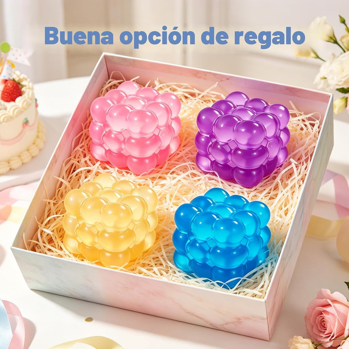 Cubo de hielo Squishy Fidget Toy Squishy Cube, juguete sensorial pa...