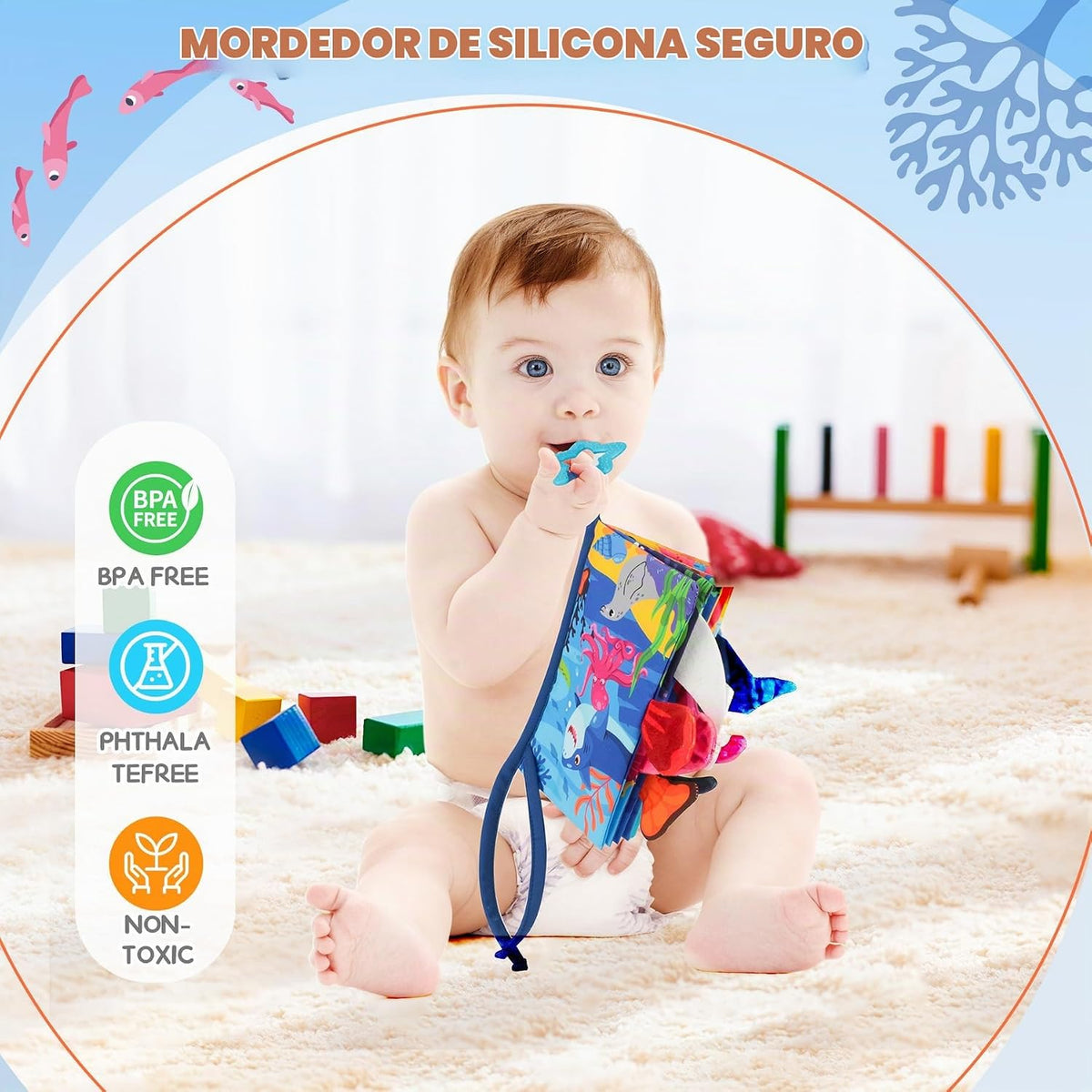 BBWOO Libro Blandito para Bebé - Juguete para Bebé - Regalo de Duch...