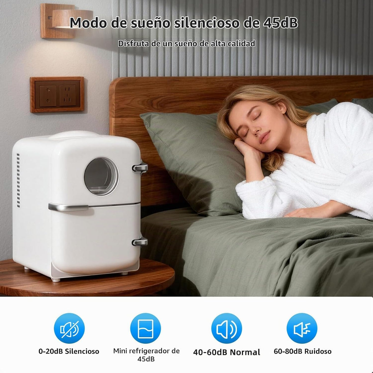 Antarctic Star Mini nevera, capacidad de 4 litros\/6 latas, refrige...