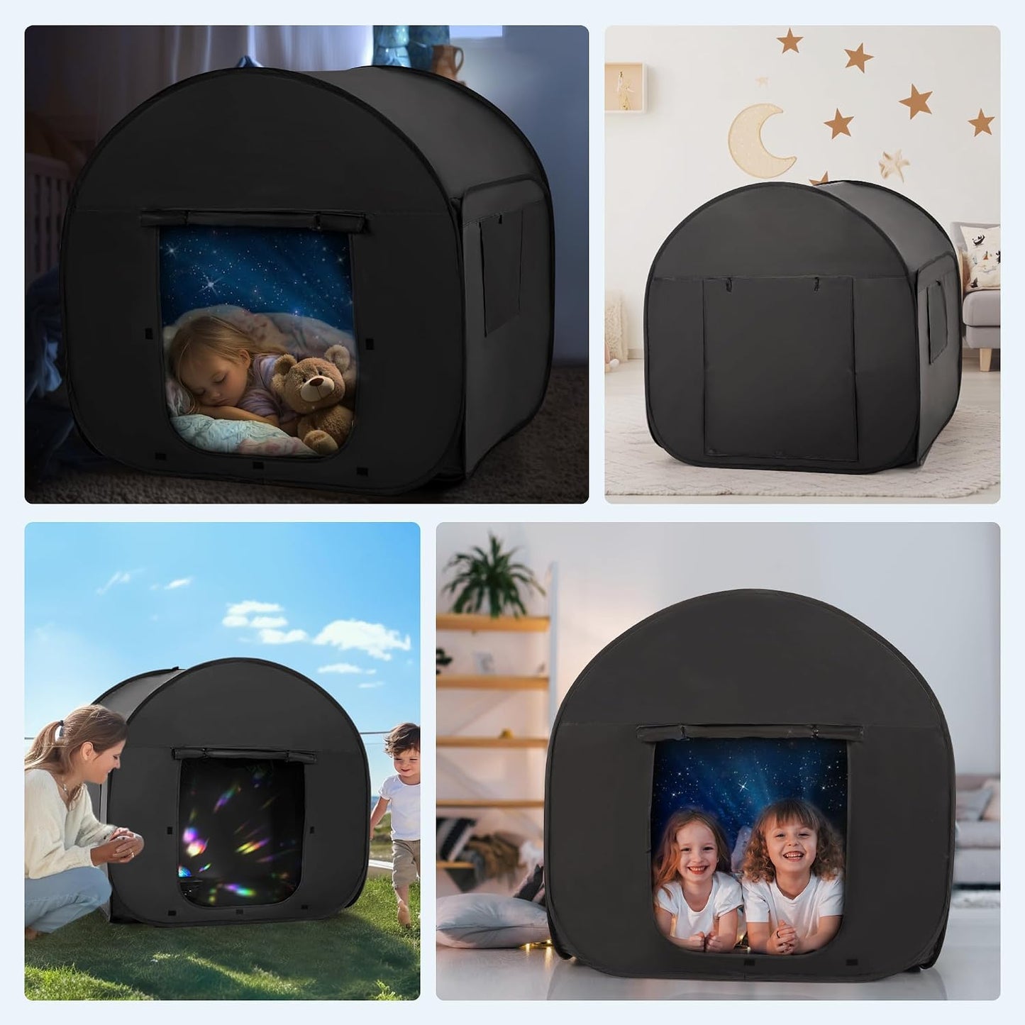 OUTREE Tienda de campaña sensorial de 47 x 47 x 47 pulgadas, impres...