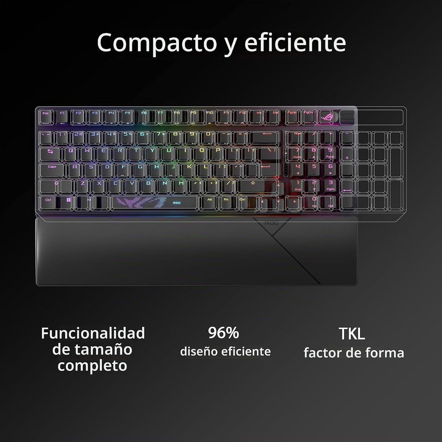 ASUS ROG Strix Scope II 96 Teclado inalámbrico para juegos y ratón...