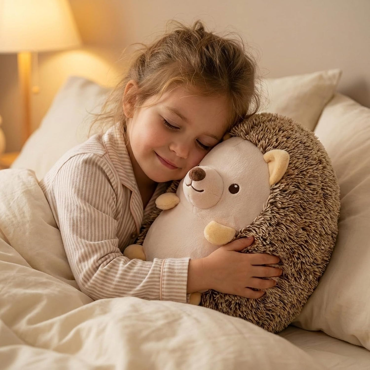 WEIGEDU Juguete de peluche de erizo, marrón, 12 pulgadas | Lindo ce...