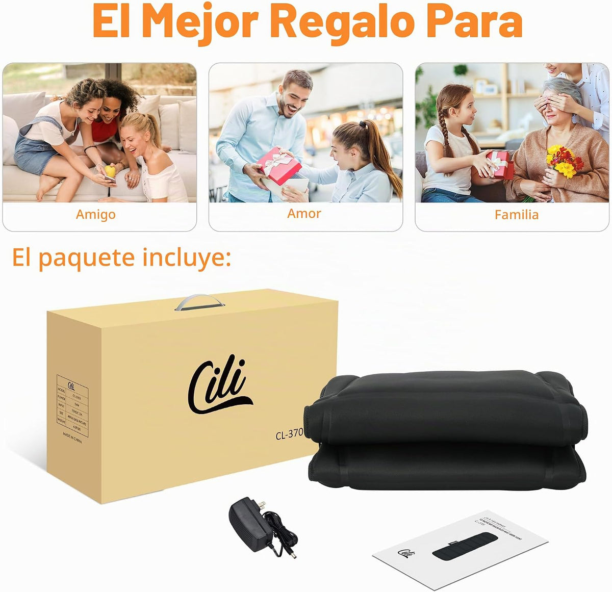 CILI Alfombrilla de masaje de cuerpo completo, almohadilla para sil...