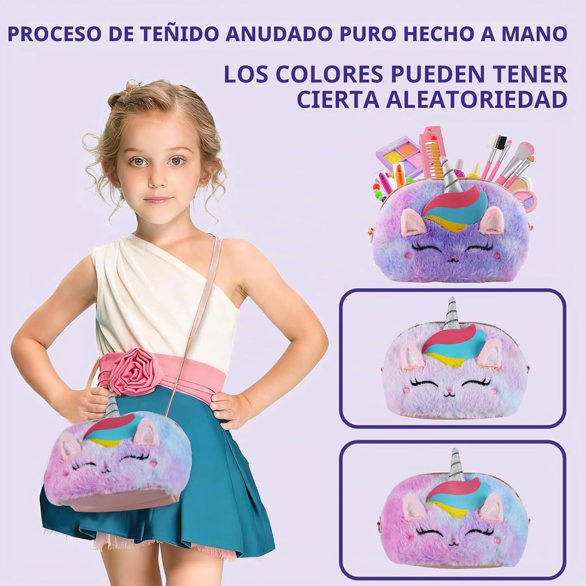 20 piezas de maquillaje real para niñas de 3 a 11 años, bolsa de un...