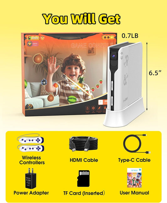 Consola de juegos AR Motion para niños - Plug & Play Active TV...
