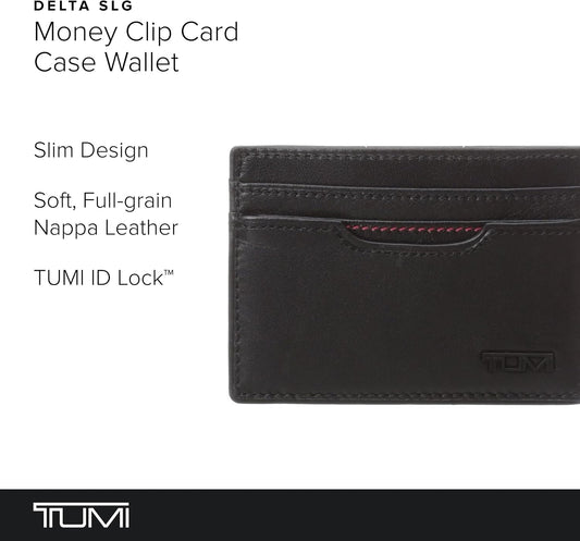 TUMI Estuche para tarjetas con clip para dinero Delta para hombre,...