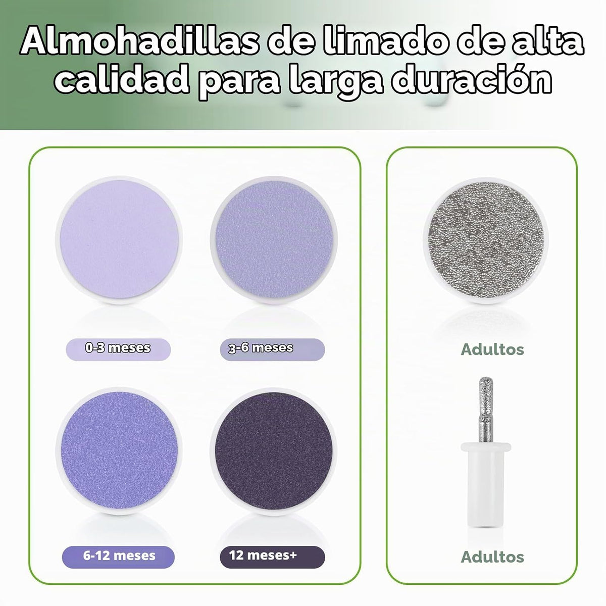 haakaa Juego de lima y cortaúñas eléctrico para uñas de bebé con lu...