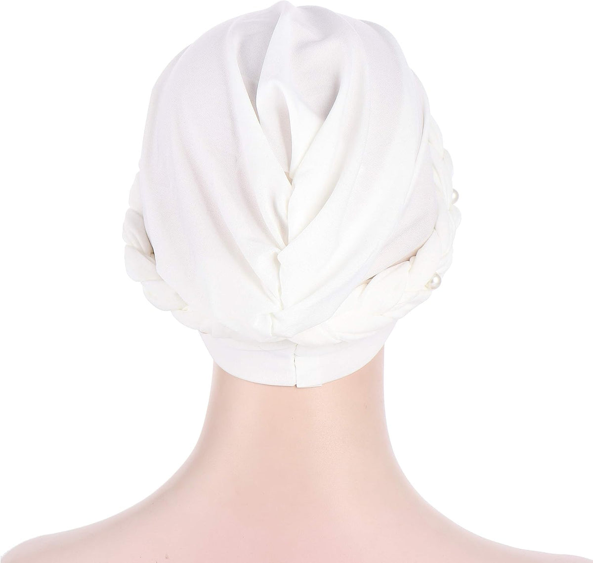 Fxhixiy Gorro de turbante para mujer, diseño de perlas, para quimio...