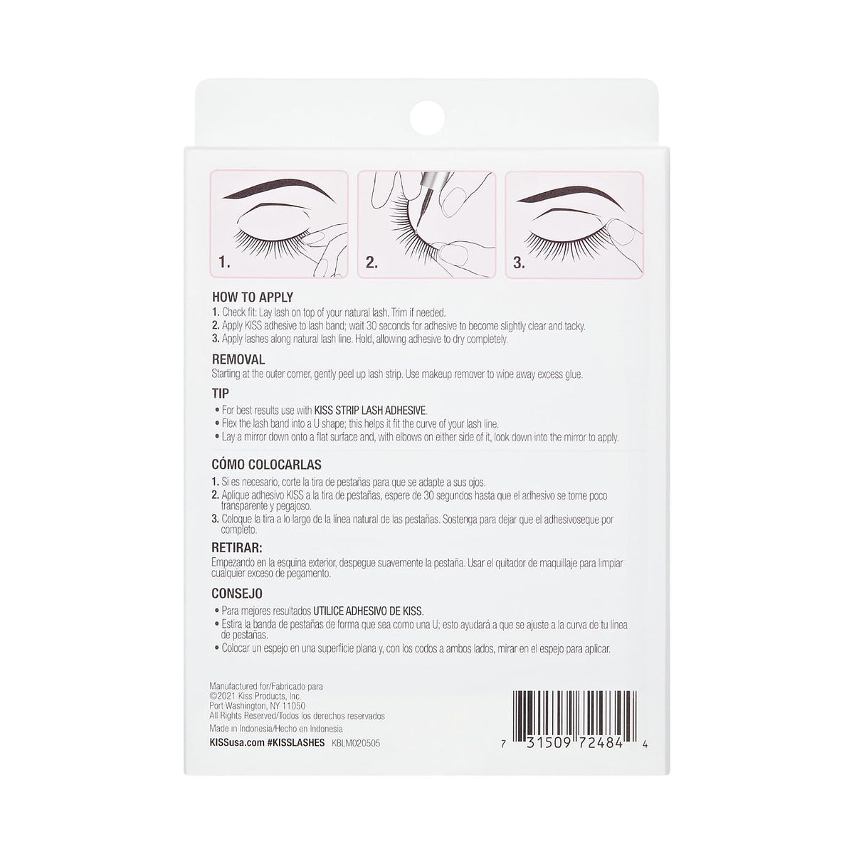 KISS So Wispy, Pestañas postizas, 'Pompadour', 16mm, incluy...