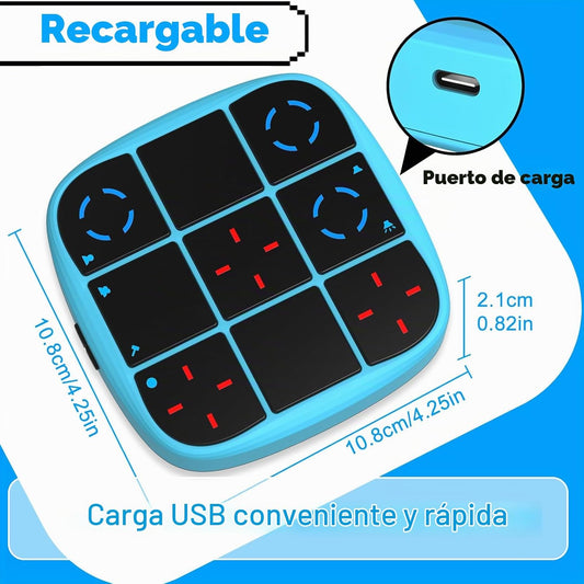 KOQQQ Juego de pernos recargables Tic-Tac-Toe, consola de rompecabe...