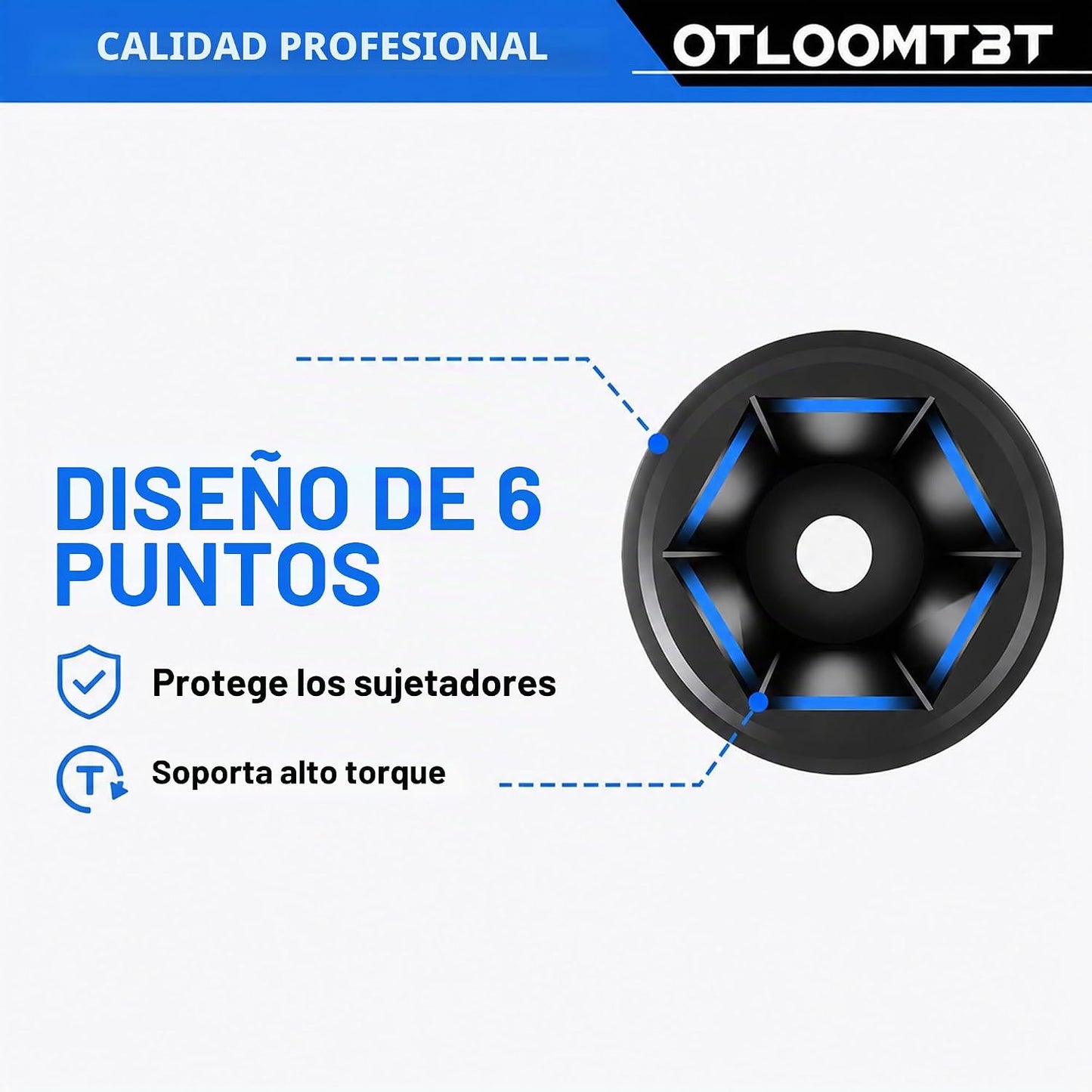OTLOOMTBT Juego de llaves de impacto de 16 piezas de 1\/2" | Co...