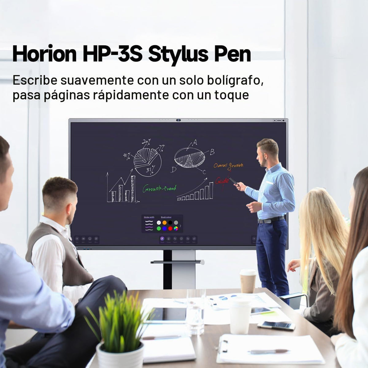 HORION Lápiz óptico para pantallas táctiles, punta de precisión, co...