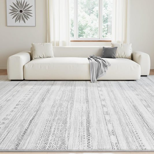 Tapete para sala de estar - Lavable a máquina, con diseño desgastad...