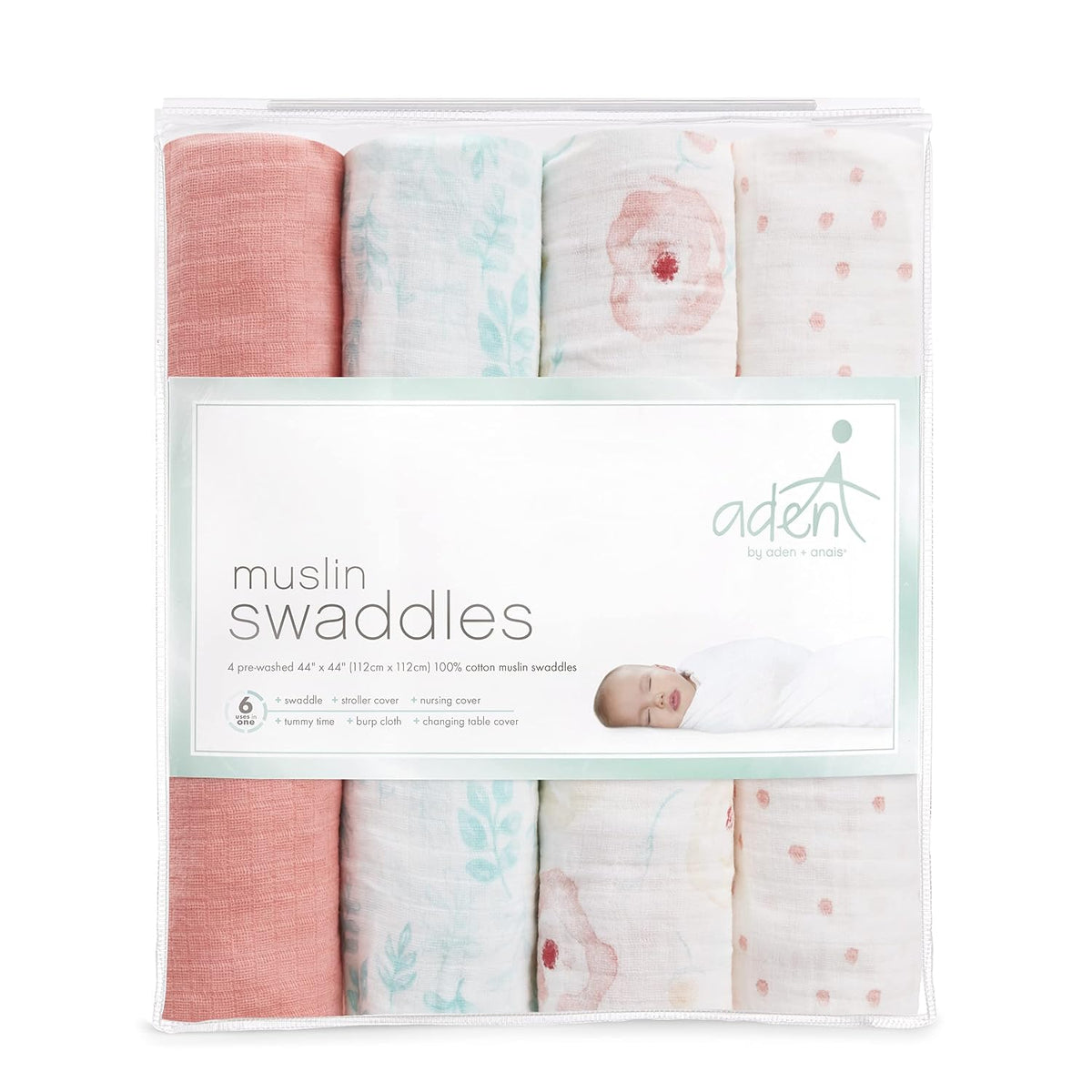 aden + anais Essentials - Mantas de muselina para envolver bebés ni...