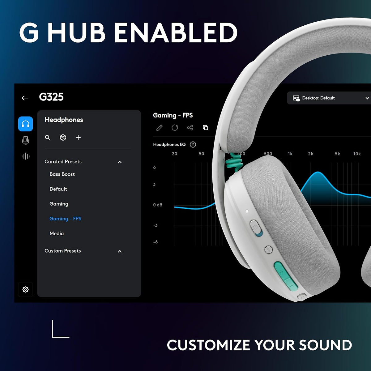 Logitech G Auriculares inalámbricos para juegos 325 Lightspeed - Bl...
