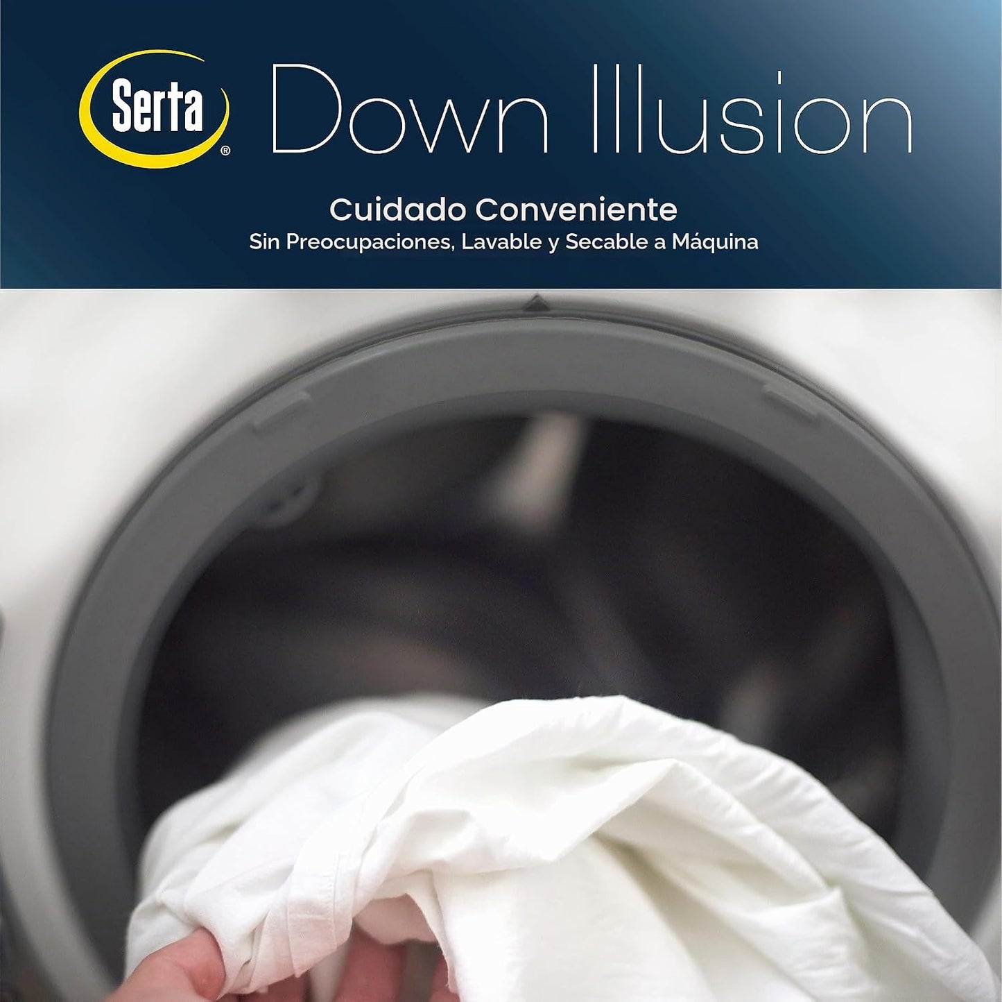 Serta Down Illusion - Almohadas de cama hipoalergénicas, medias\/fi...