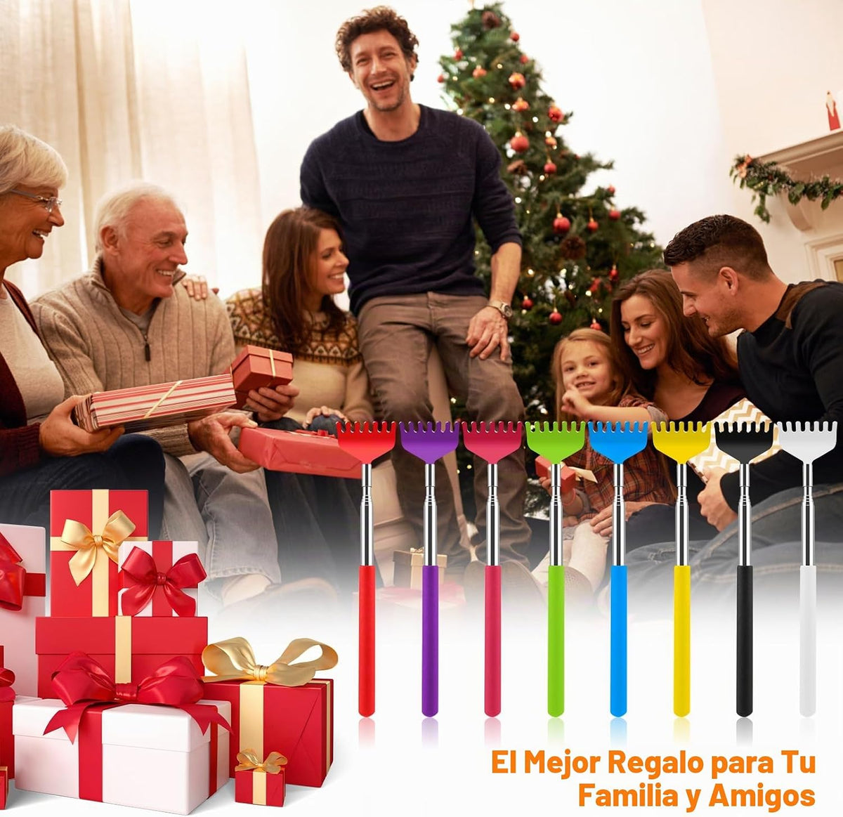 NICEMOVIC Paquete de 8 rascadores de espalda, regalos pequeños a gr...