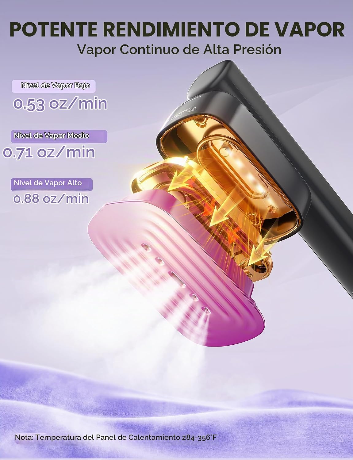 Sundu Vaporizador y plancha 2 en 1 para ropa, vaporizador de viaje...