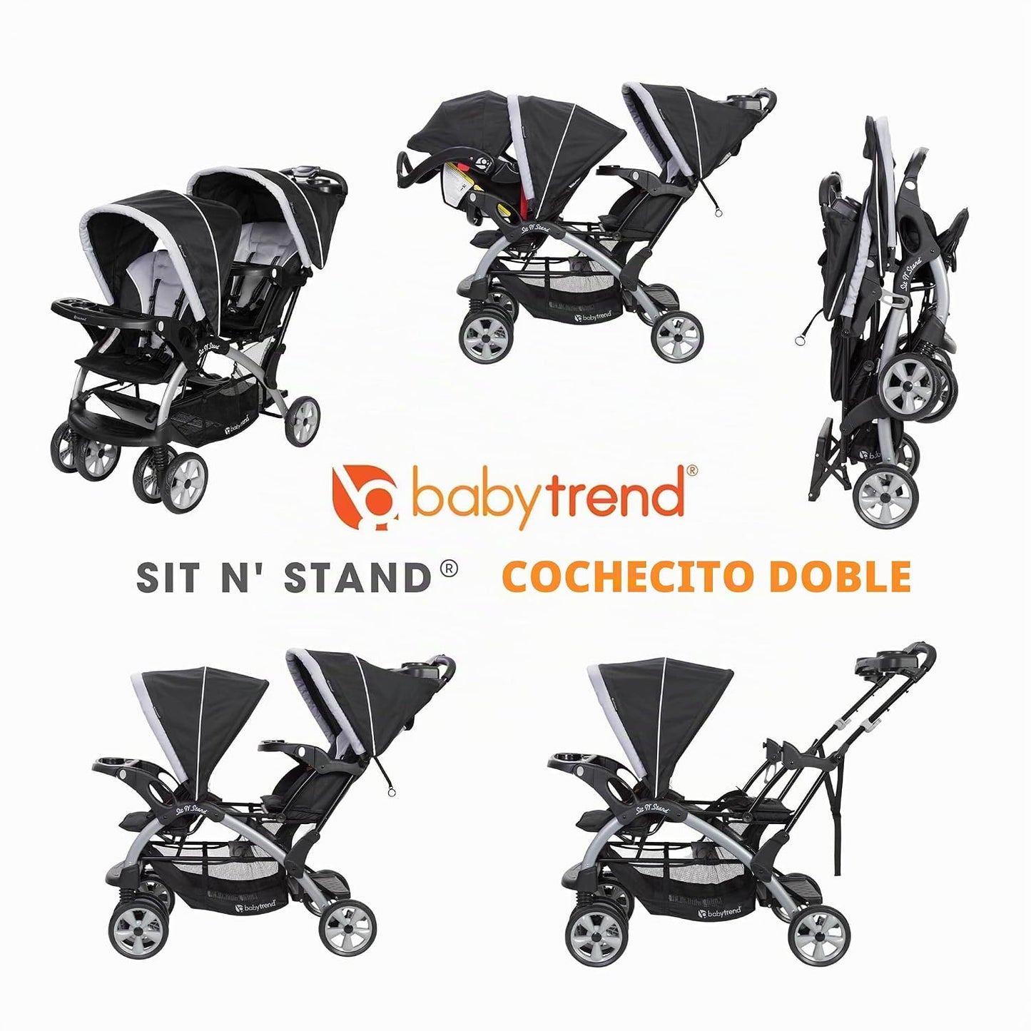 Baby Trend Conjunto de cochecito y asiento de coche para bebé y niñ...