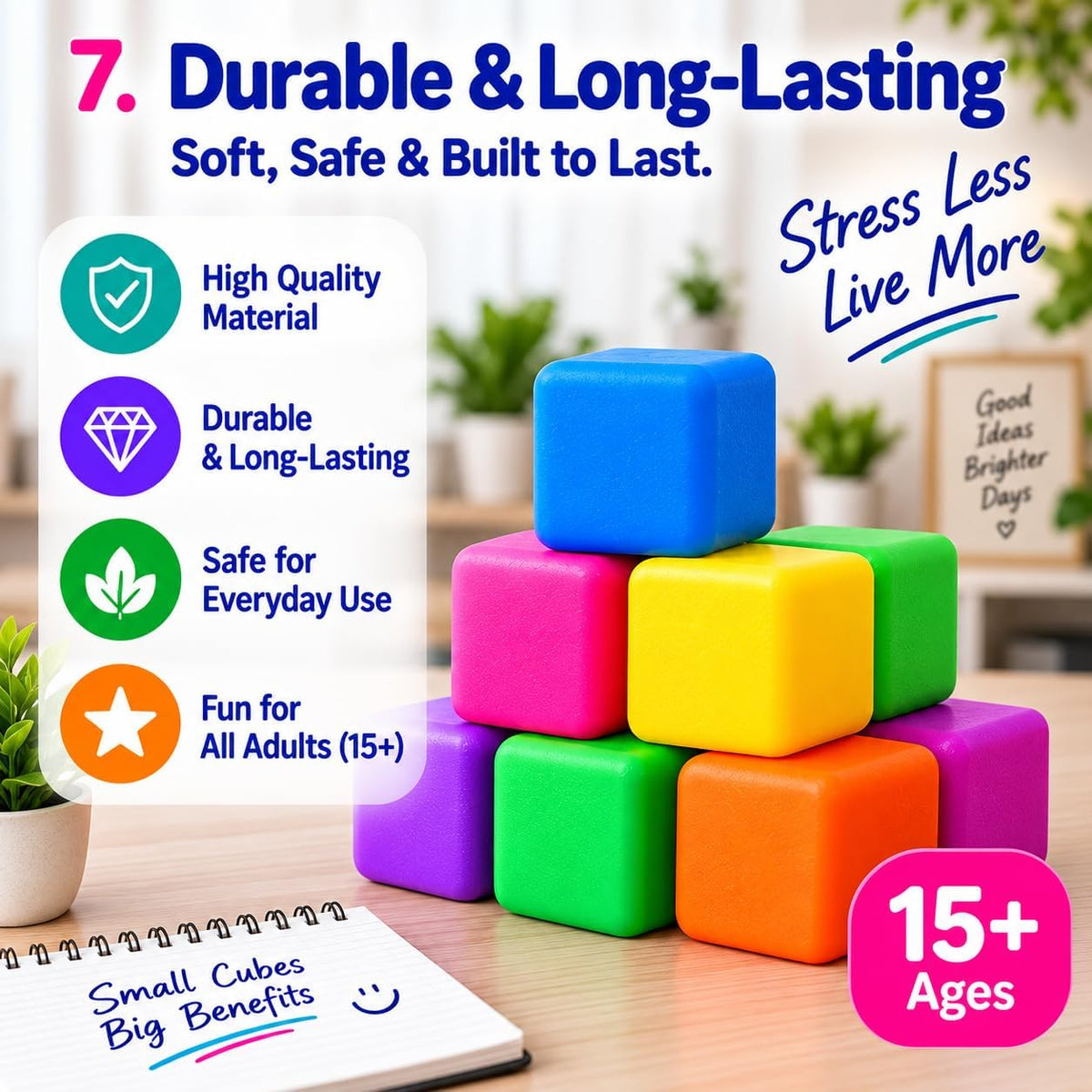Paquete de 24 cubos para apretar para aliviar el estrés en adultos,...