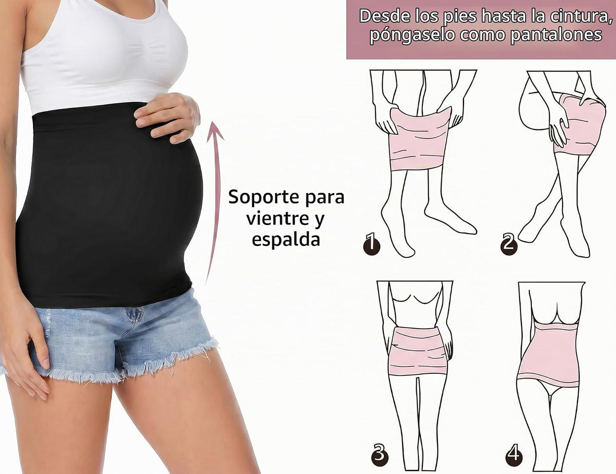Rheane Banda de vientre de maternidad para mujeres embarazadas, ext...