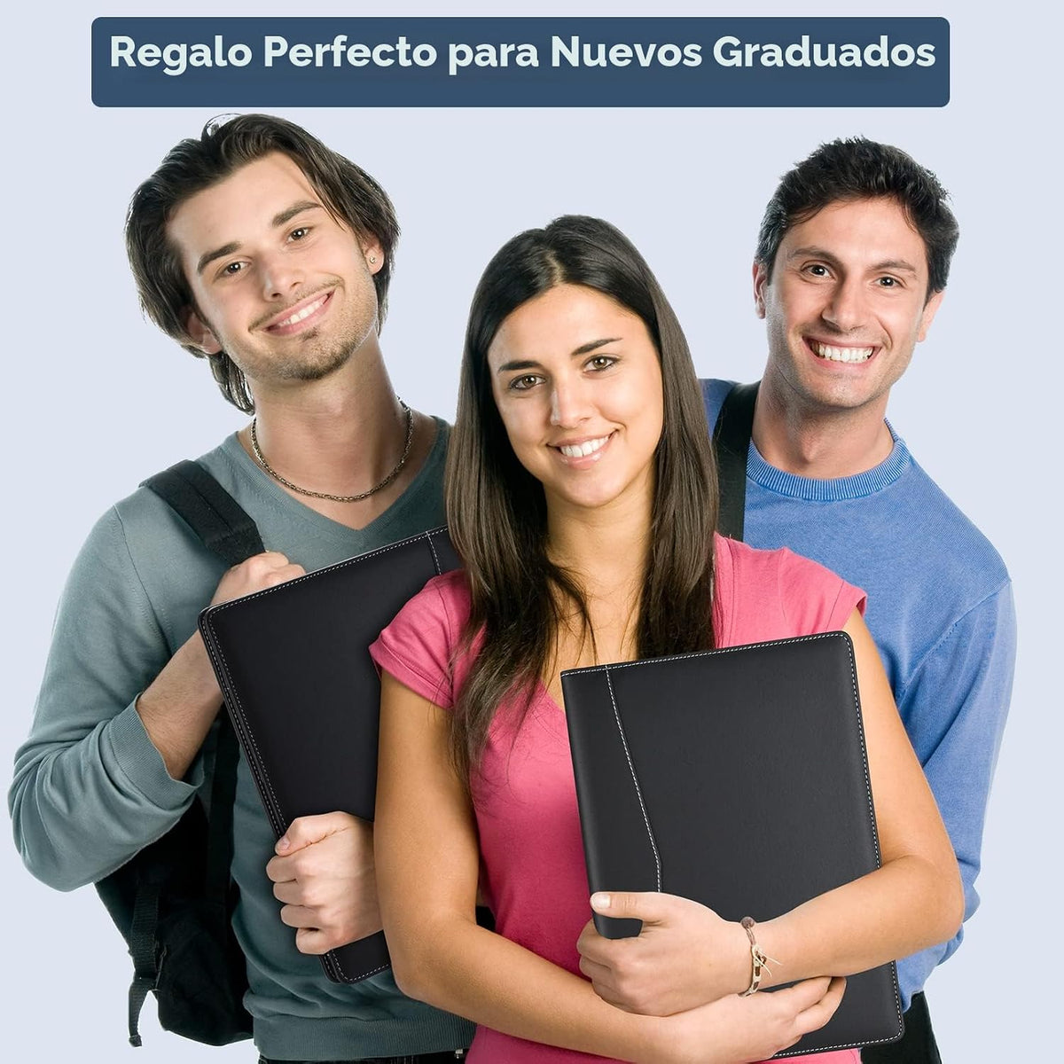 Pacific Mailer Padfolio Portafolio Carpeta de Cuero, Organizador de...