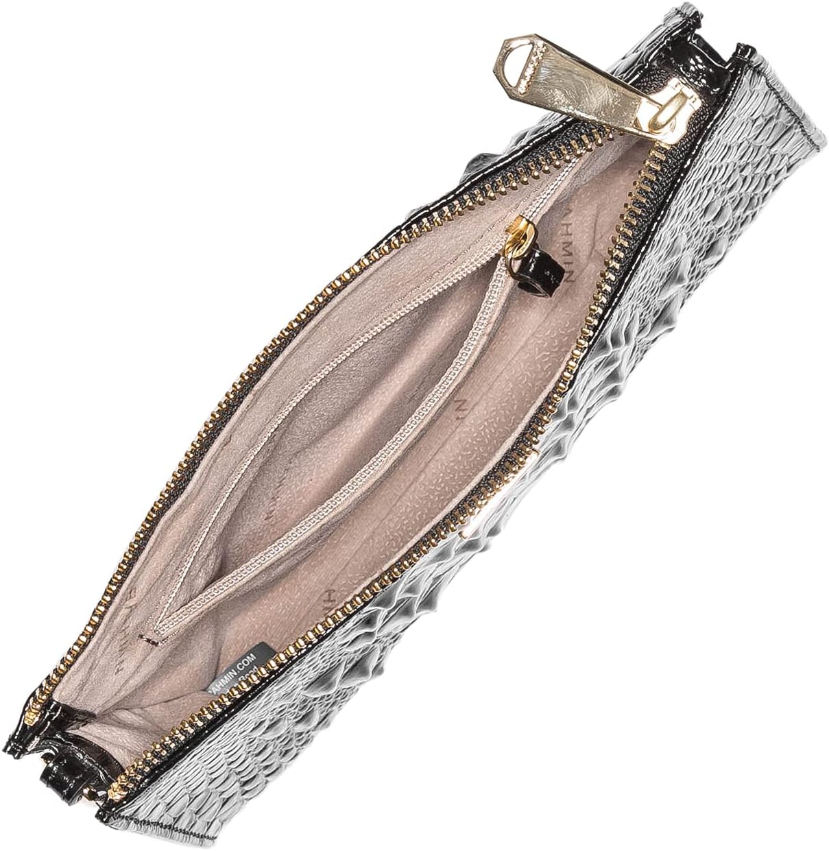 BRAHMIN Melbourne Daisy Clutch - Bolso de cuero - Interior forrado...