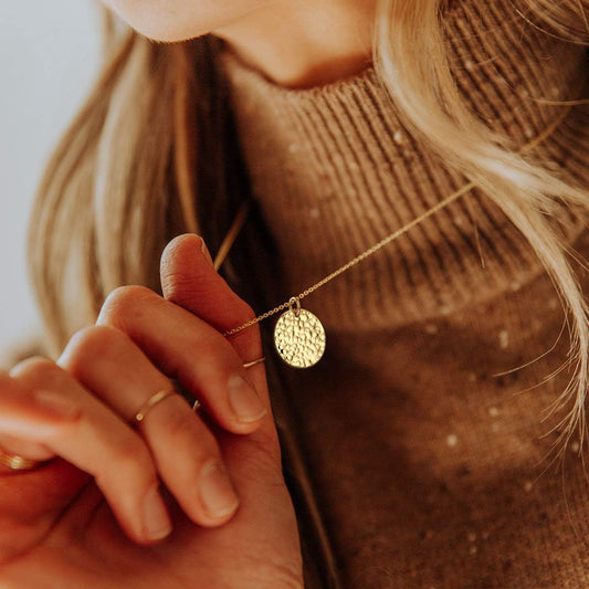 LOYATA Collares con colgante de oro para mujeres - Collar simple co...