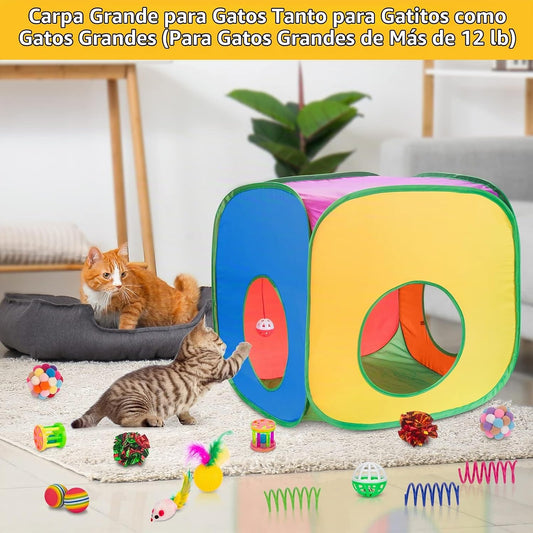 Retro Shaw Juguetes para gatos, paquete de 33, juguetes interactivo...