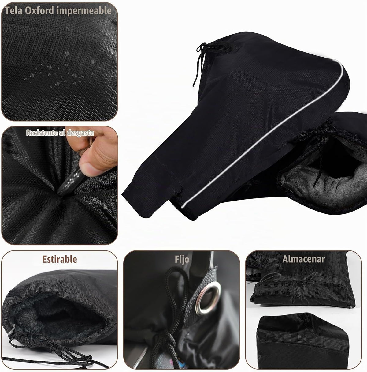 YUNVI ATV Hand Muffs Accesorios de invierno para ATV, guantes imper...