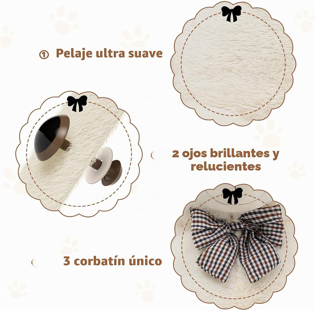 MaoGoLan Oso de peluche gigante blanco animal de peluche de 6 pies,...