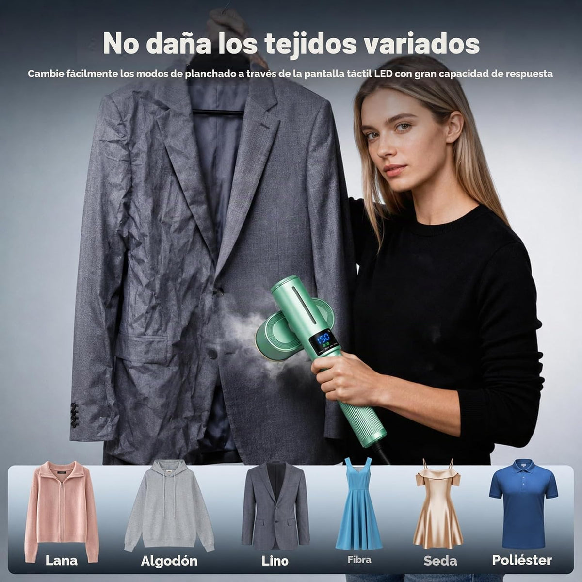 HORTIGRACE Vaporizador de viaje para ropa, plancha de vapor 2 en 1...