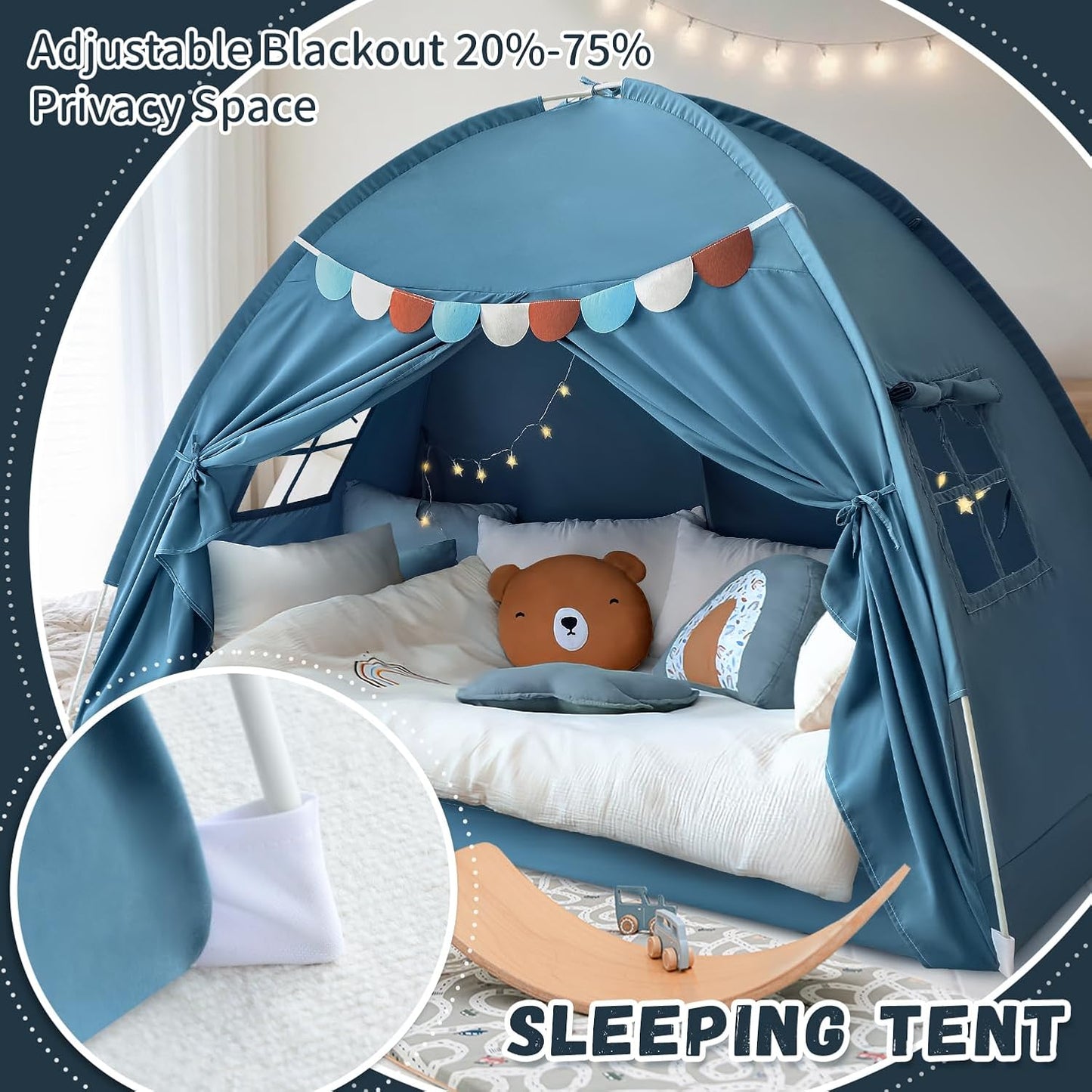 Tienda de campaña con cama individual para niños, tiendas de campañ...