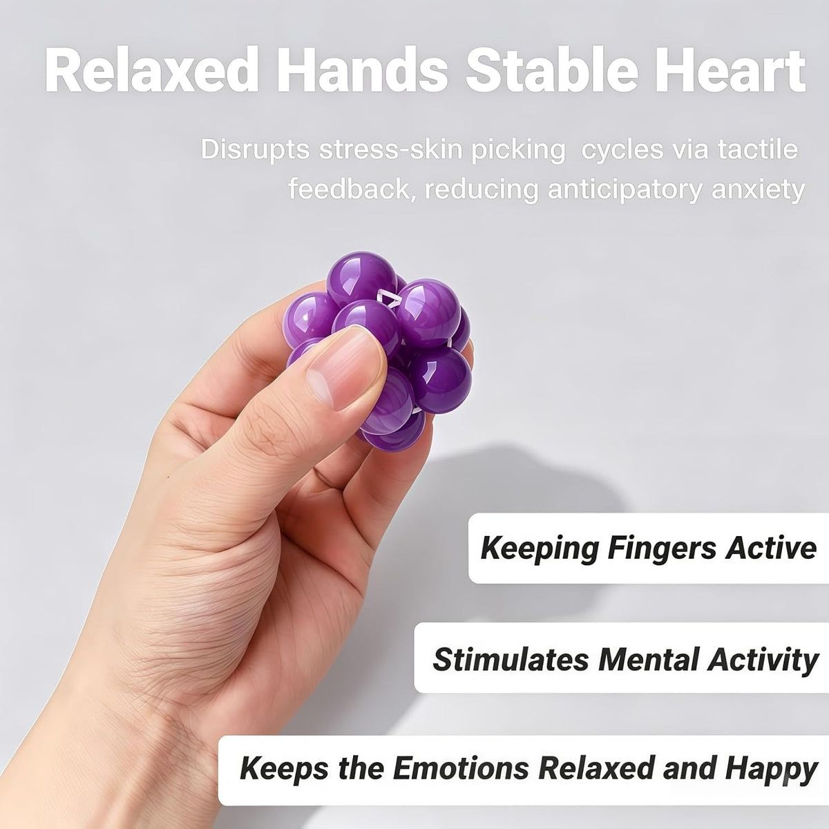 Fidget Toy Stress Relief Squeeze Ball - Bola sensorial con aparienc...